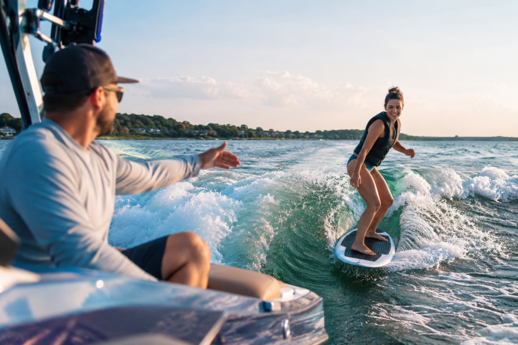 First Wakesurfing Lesson on Long Island